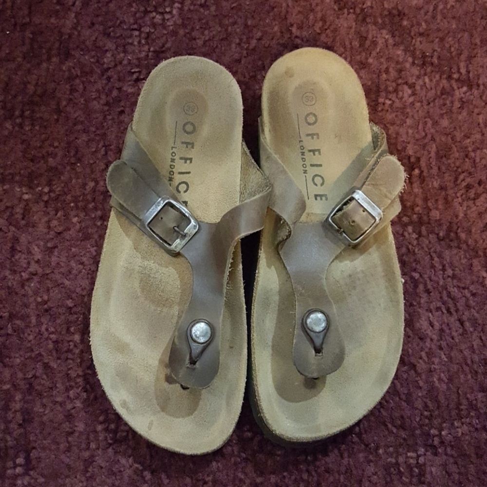 Tan sandals